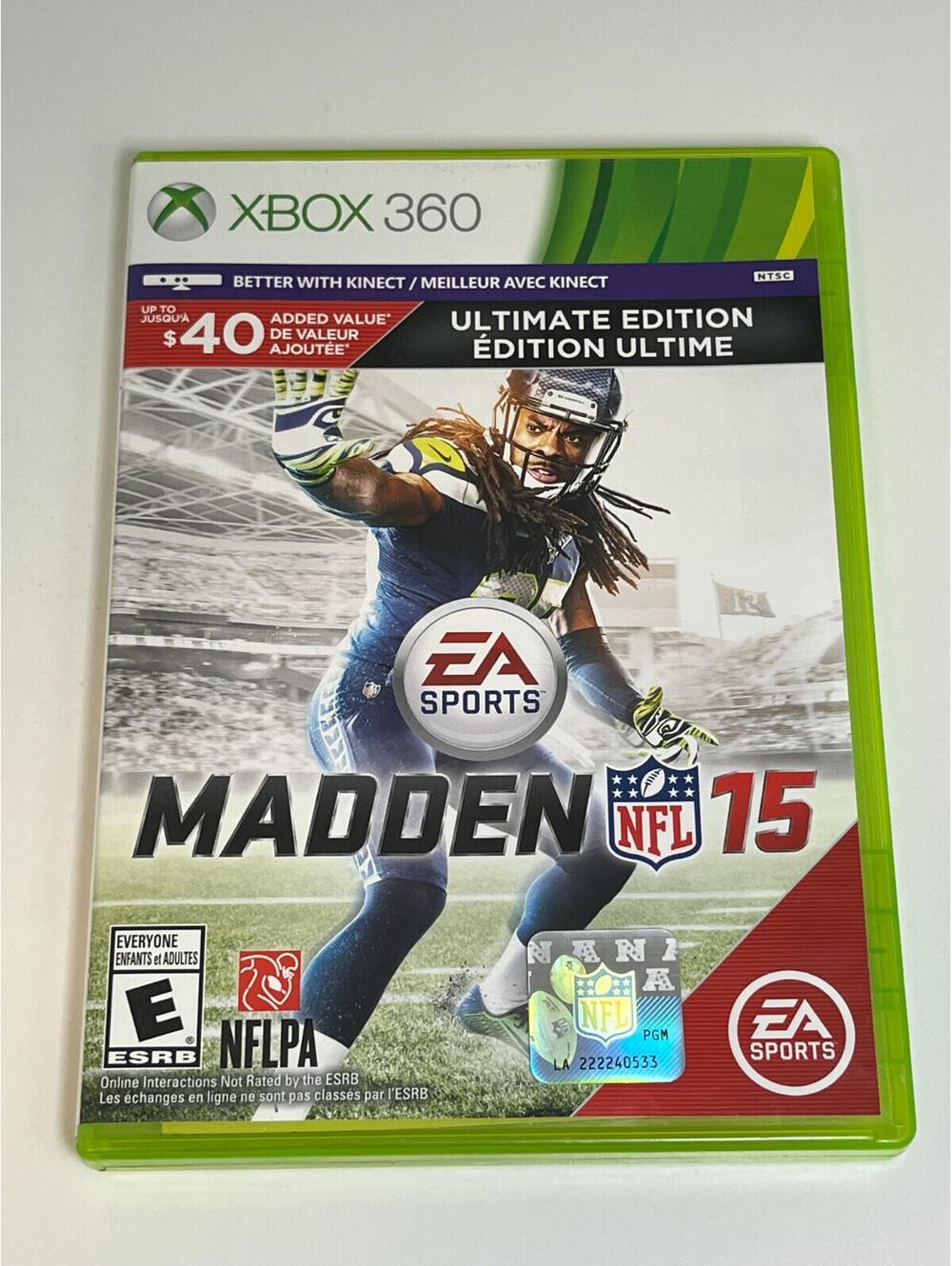 Madden NFL 15 Ultimate Edition Xbox 360 Complete CIB Disc Clean